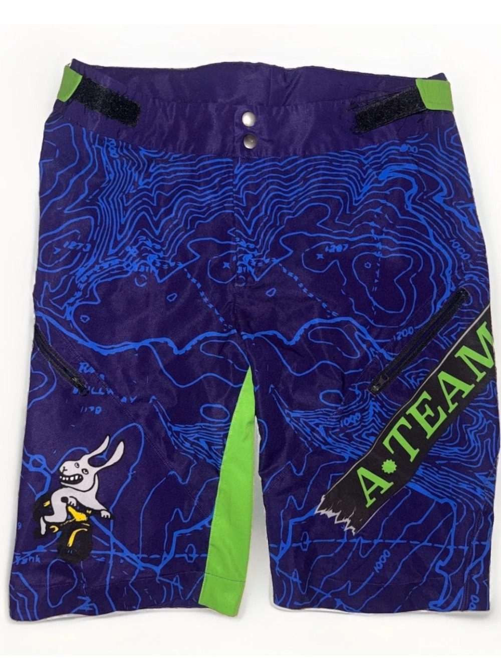 Hypertheads Men’s Mountain Bike Shorts‎ Medium Topographic Pattern MTB Cycling